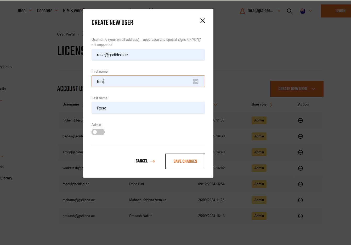 User Migration and License Activation screenshot